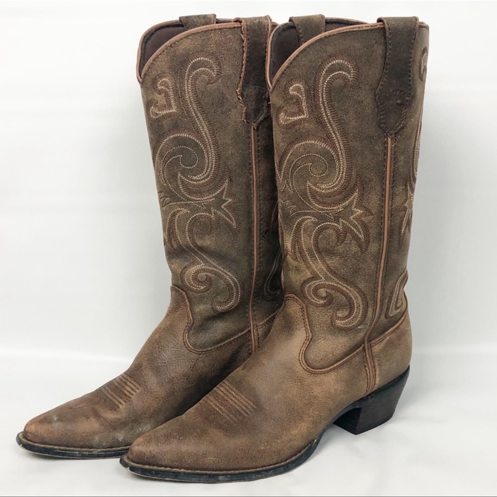 Durango | Brown Western Leather Cowboy Boots